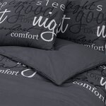 vidaXL Ensemble de housse de couette Noir 200x220 cm Coton