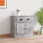 vidaXL Buffet gris béton 70x35 5x67 5 cm bois d'ingénierie