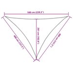 vidaXL Voile d'ombrage 160 g/m² Rouge 4x4x5 8 m PEHD