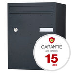 Boite à colis atout  1 porte  gris anthracite