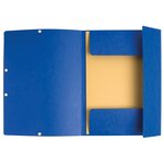 Paquet De 3 Chemises À Élastiques 3 Rabats Carte Lustrée 355gm2 - A4 - Couleurs Assorties - X 24 - Exacompta