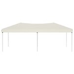 vidaXL Tente de réception pliable Crème 3x6 m