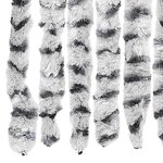 vidaXL Rideau anti-mouches gris clair et gris foncé 118x220cm chenille