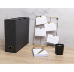 Boîte De Transfert Officebyme Dos 90mm - Noir - X 5 - Exacompta