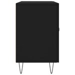 vidaXL Buffet noir 100x36x60 cm bois d'ingénierie