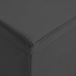 vidaXL Banc de rangement pliable Gris PVC