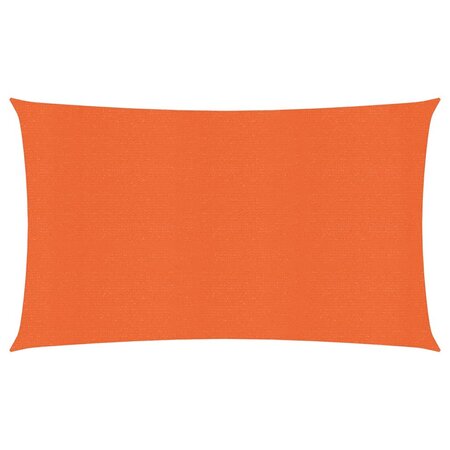 vidaXL Voile d'ombrage 160 g/m² Orange 2 5x5 m PEHD