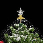 vidaXL Arbre de Noël neigeux avec base de parapluie Vert 75 cm