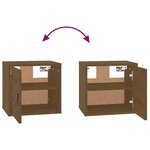 vidaXL Armoire murale Marron miel 31 5x30x30 cm Bois de pin massif