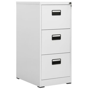 vidaXL Classeur Gris clair 46x62x102 5 cm Acier