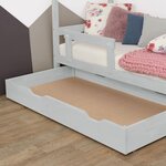 Tiroir de lit 90 x 160 BUDDY - gris clair