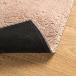 vidaXL Tapis HUARTE à poils courts doux lavable rouge clair 200x280 cm