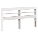 vidaXL Cadre de lit avec tête de lit blanc 140x200 cm bois pin massif