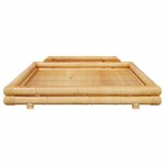vidaXL Cadre de lit Bambou 140x200 cm