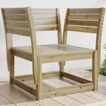 vidaXL Chaise de jardin bois de pin imprégné