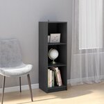 vidaXL Bibliothèque/Séparateur de pièce gris 36x33x110 cm pin massif