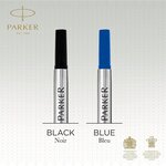 Recharge rollerball Z41 Pointe Moyenne 0 7 mm Noire x 6 PARKER