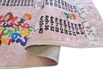 Tapis enfant Table de multiplication 100 x 160 cm - Rose