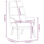 vidaXL Chaise de relaxation Bleu Tissu