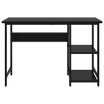 vidaXL Bureau d'ordinateur Noir 105x50x72 cm MDF et métal
