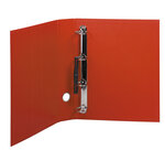 Classeur rembordé pvc 4 anneaux en d de 40mm en 3ème de couverture - a4 maxi - rouge - x 15 - exacompta