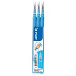 Lot de 3 recharges pour frixion ball et frixion pro turquoise - pilot