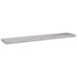 vidaXL Étagères murales flottantes 4 Pièces gris béton 120x23 5x3 8cm MDF