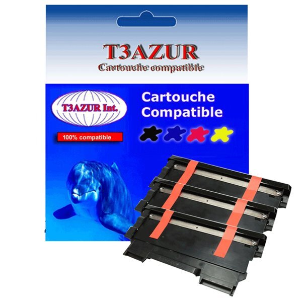 3 Toners  compatibles compatible avec  Brother TN2220, TN2010 pour Brother HL2240, HL2240D - 2600 pages - T3AZUR