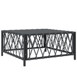 vidaXL Salon de jardin avec coussins 6 Pièces anthracite acier