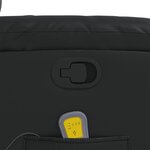 vidaXL Fauteuil de massage inclinable Noir Similicuir
