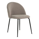 2 chaises de salle à manger pierre avec pieds noirs