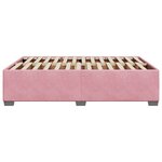 vidaXL Cadre de lit Rose 140x200 cm Velours