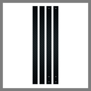 4 Lames décoratives CARBONE pour poteau LA BOXX