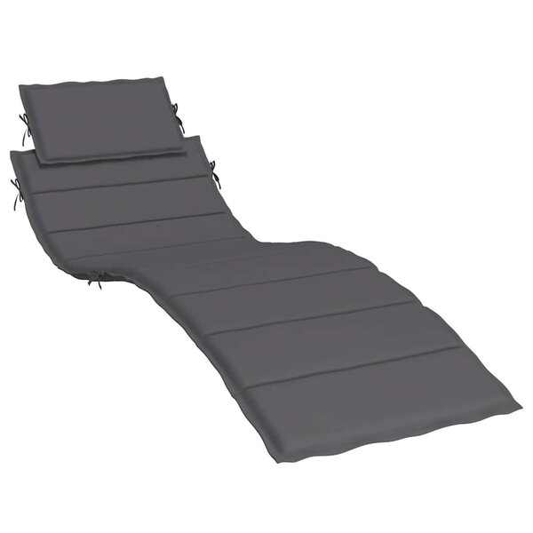 vidaXL Coussin de chaise longue anthracite 186x58x4 cm tissu oxford