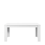 KOVA Table a manger 6 personnes contemporain blanc mat - L 160 x l 90 cm