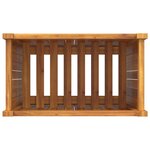 vidaXL Jardinière avec doublure 54x31x75 cm bois massif d'acacia