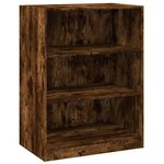 vidaXL Garde-robe chêne fumé 77x48x102 cm bois d'ingénierie