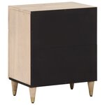 vidaXL Table de chevet 50x33x60 cm bois de manguier massif