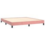 vidaXL Cadre de lit Rose 160x200 cm Velours