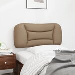 vidaXL Coussin de tête de lit cappuccino 80 cm similicuir