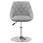 vidaXL Chaises pivotantes à manger lot de 2 Gris clair Velours