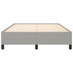 vidaXL Cadre de lit sans matelas gris clair 140x200 cm tissu