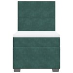 vidaXL Sommier à lattes de lit avec matelas Vert foncé 90x200 cm