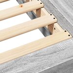 vidaXL Cadre de lit sonoma gris 150x200 cm bois d'ingénierie