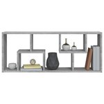 vidaXL Étagère murale Sonoma gris 36x16x90 cm Bois d'ingénierie