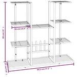 vidaXL Jardinière 94 5x25x89 cm Blanc Fer