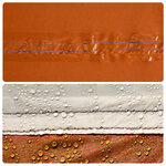 vidaXL Bâche de camping gris et orange 420x440 cm imperméable