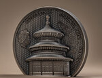 Pièce de monnaie en argent 10 dollars g 62.2 (2 oz) millésime 2023 temple of heaven beijing temple of heaven