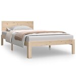 vidaXL Cadre de lit bois de pin massif 100x200 cm