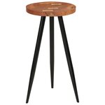 vidaXL Table de bar en rondins Ø53x105 cm bois d'acacia solide